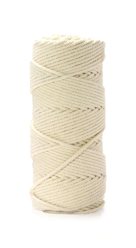 Katoenen touw in ecru kleur - 140 m