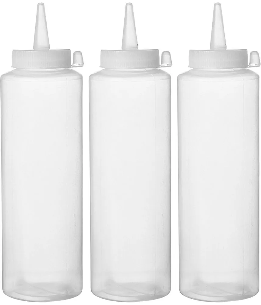 Doorzichtige Dispenserfles - 0,2 L - Set van 3