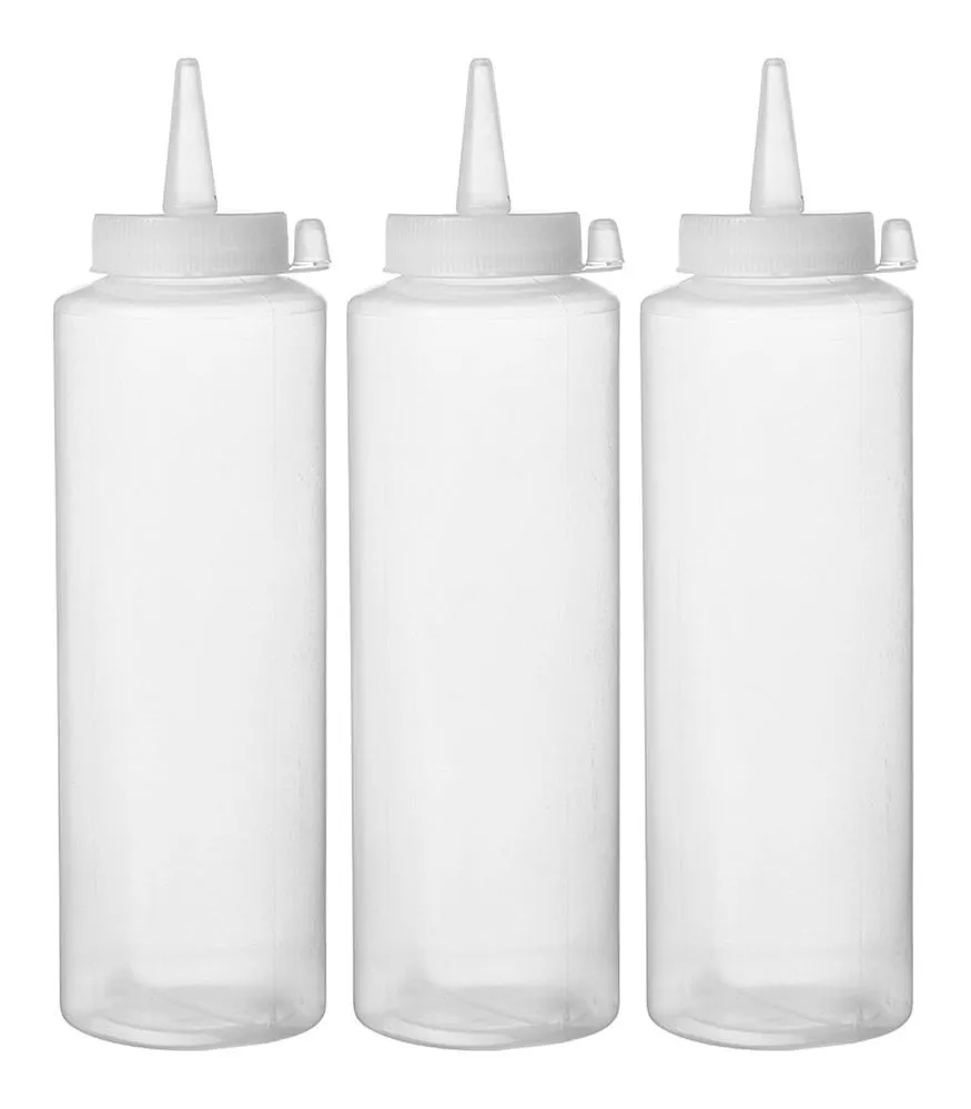 Flesdispenser Transparant - 0,35 L - Set van 3