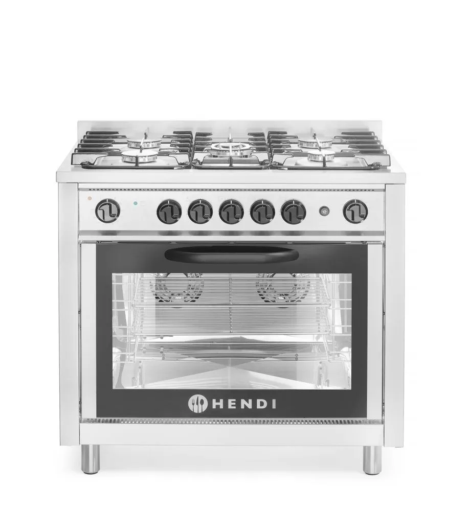 Gasfornuis - 5 branders met elektrische oven