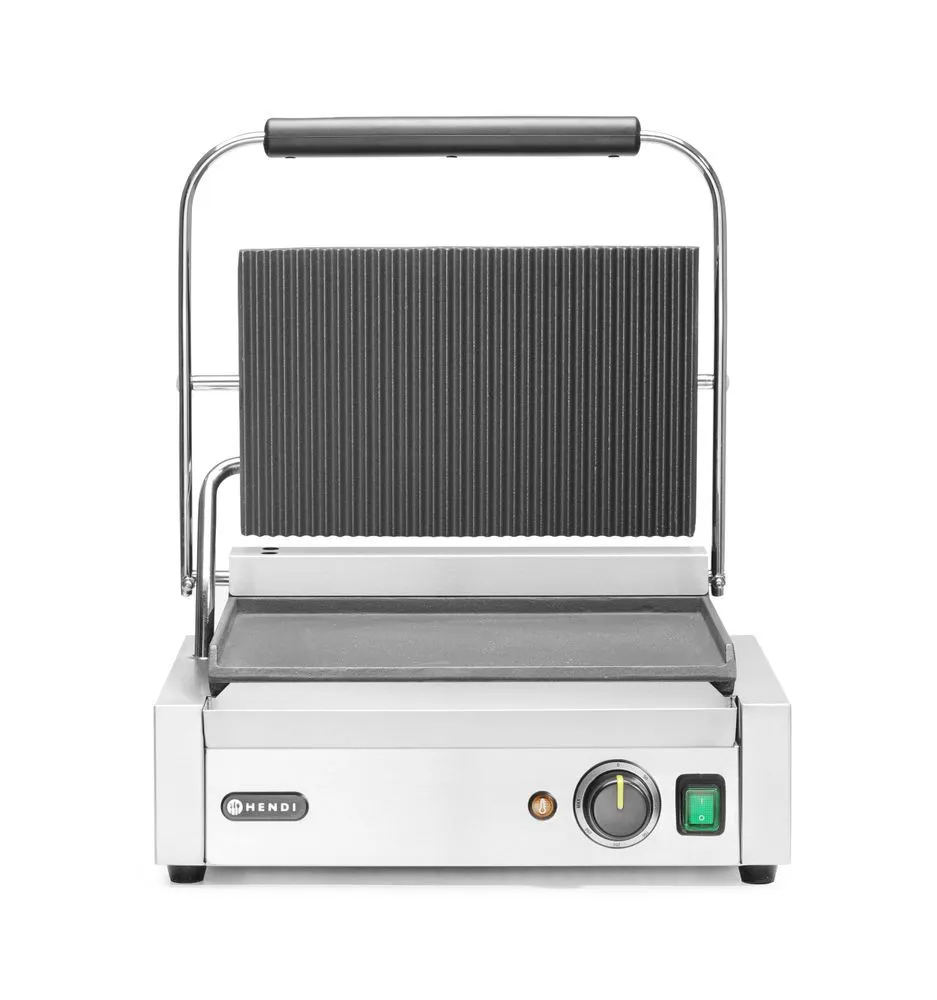 Grill de Contact Panini - Geribbeld/Glad Plaat