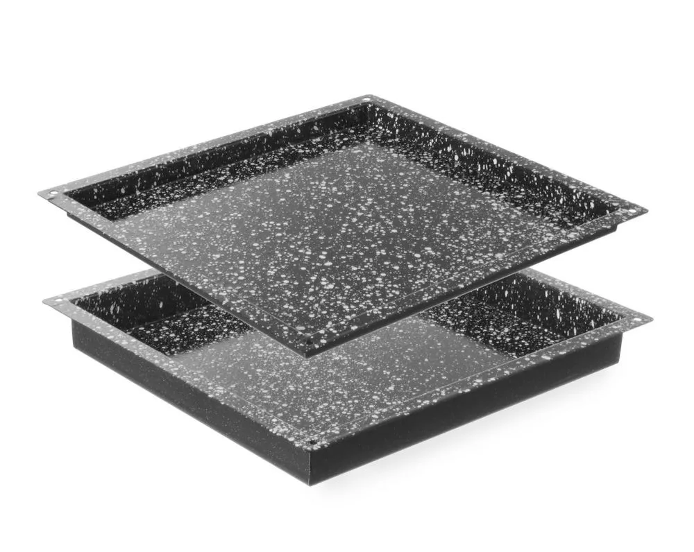 GN gastronormbak geëmailleerd GN 2/3 - D 40 mm