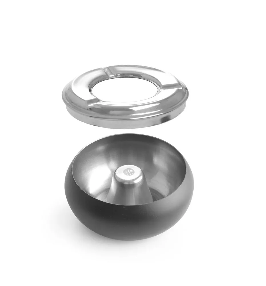 Terrasasbak Zwart - 105 mm Diameter
