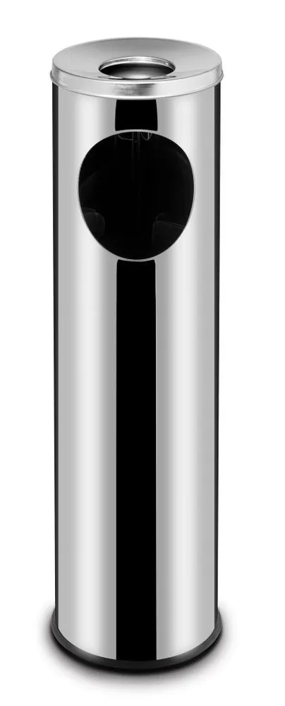 Prullenbak met asbak - 200 mm diameter