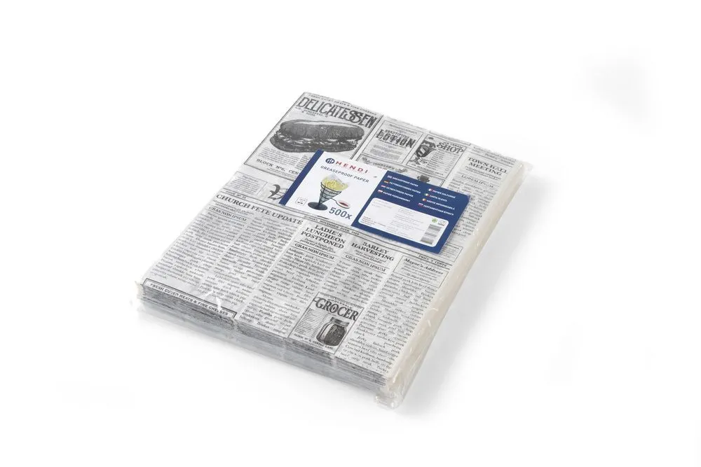 Pergamijn Papier Bedrukt Krant - 200 x 250 mm - 500 stuks