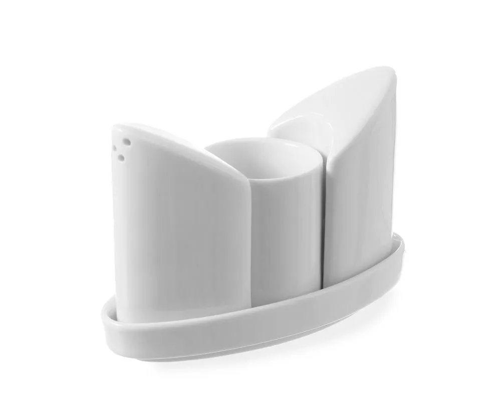 Servies van porselein - 3 stuks