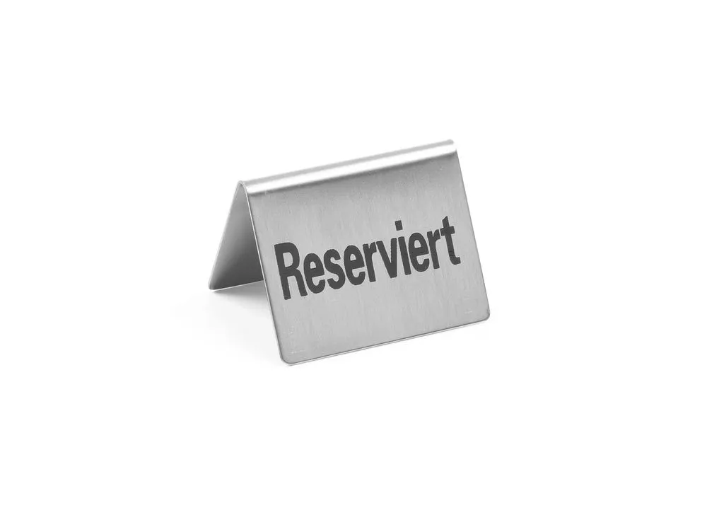 Tafelstandaard Reserviert in RVS - 4 Stuks