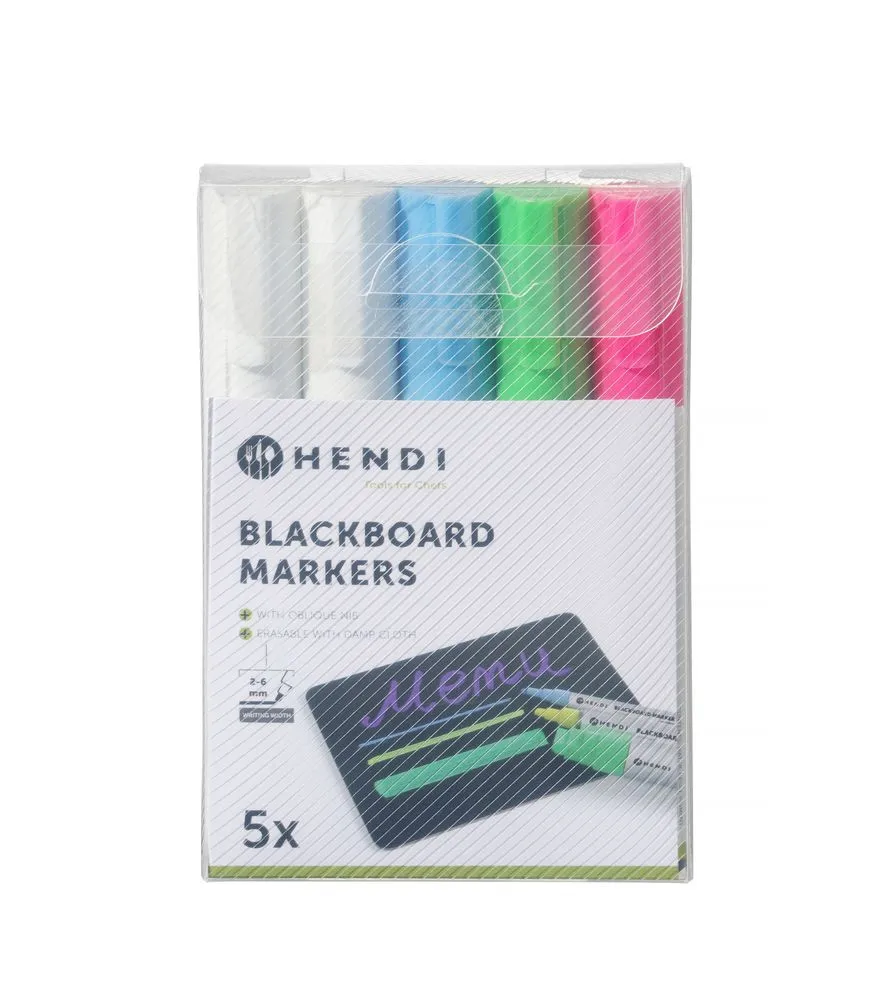 Krijtstiften Wit en Kleuren - 5 Stuks
