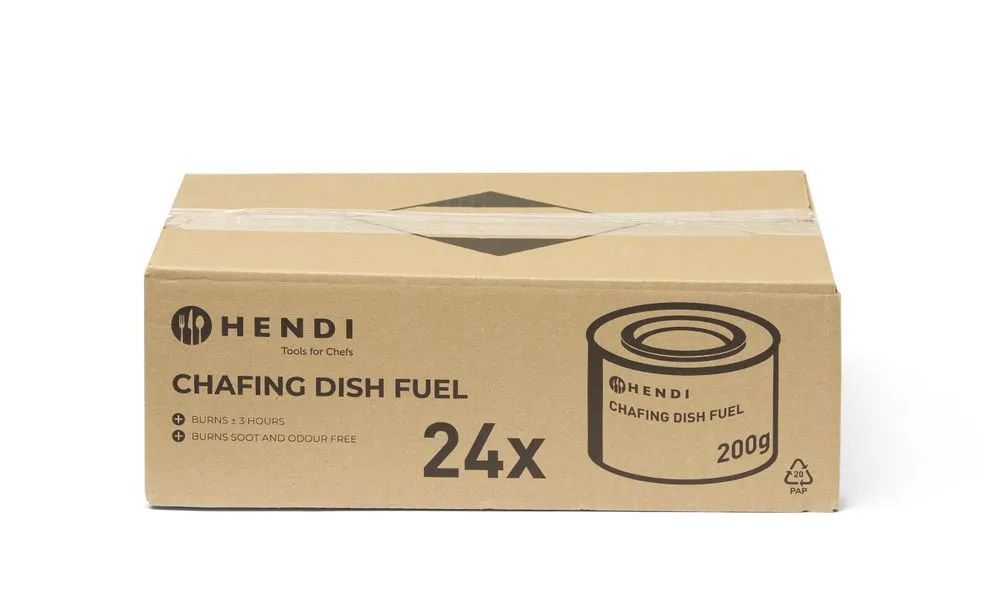 Brandstofpasta voor chafing dish in blik - 24 stuks