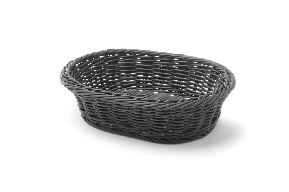 Broodmand Ovaal Zwart - 250 x 190 mm