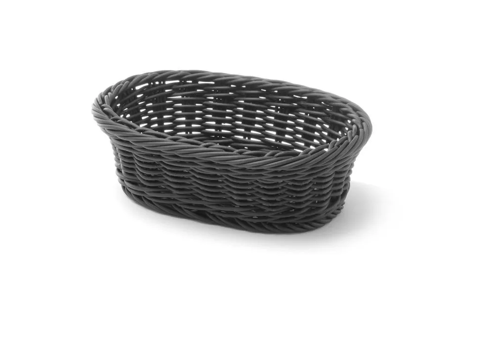 Broodmand Ovaal Zwart - 190 x 120 mm