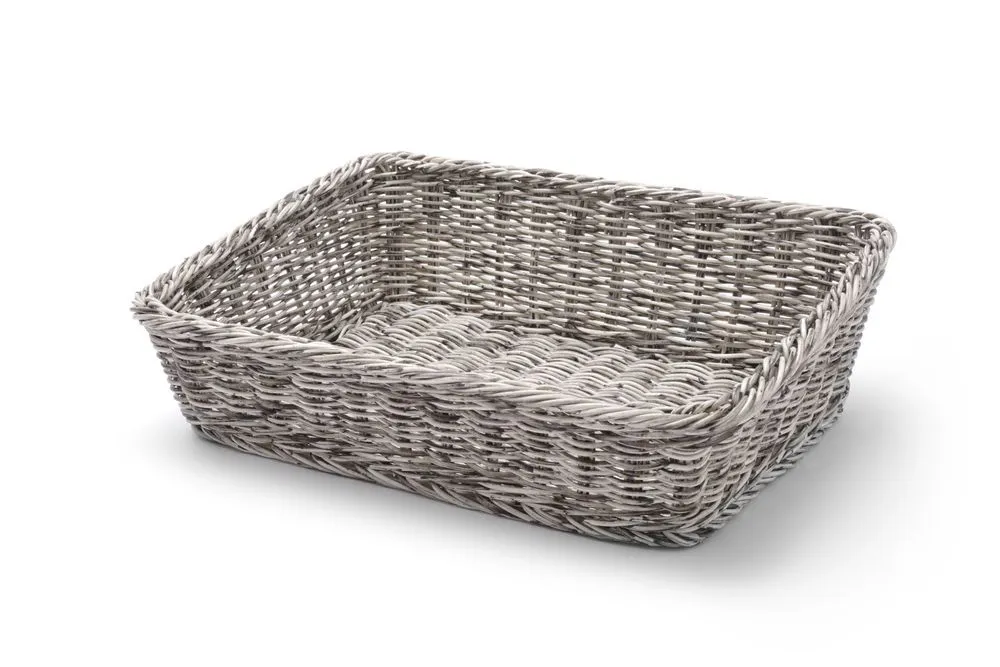 Rechthoekige grijze broodmand - 400 x 300 mm