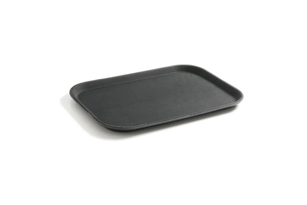 Rechthoekig dienblad van polypropyleen - Zwart - 530 x 325 mm