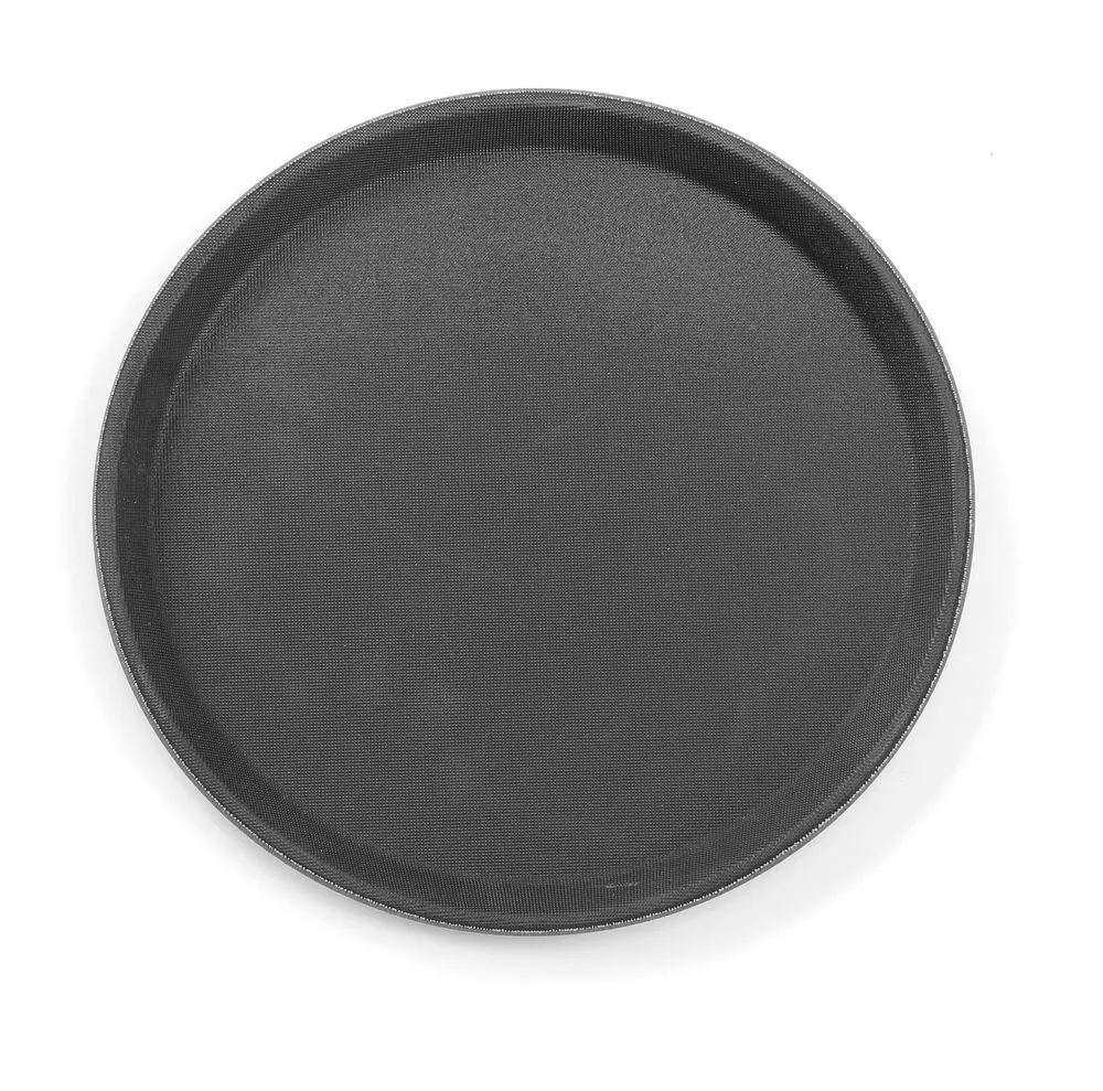 Ronde Polypropyleen Dienblad - Zwart - Diameter 410 mm