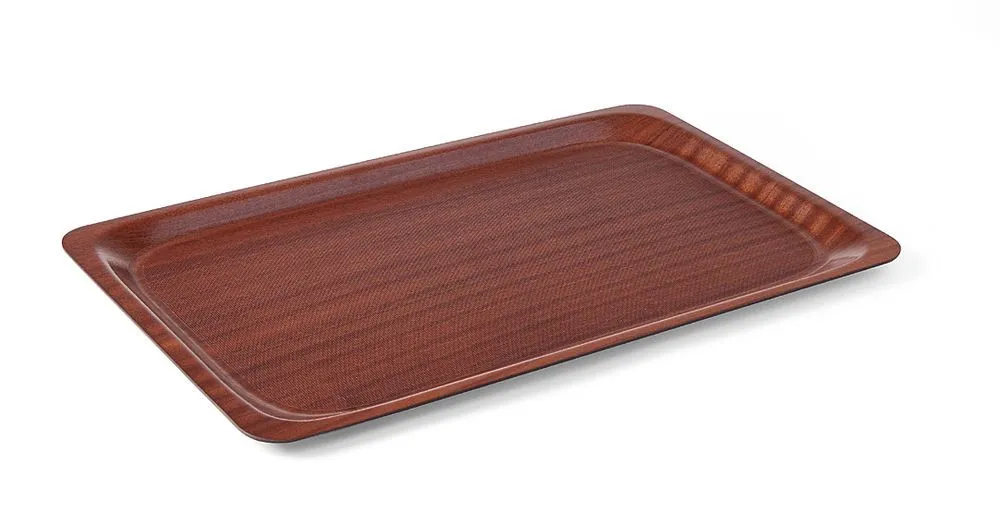 Rechthoekig houten dienblad - 610 x 430 mm