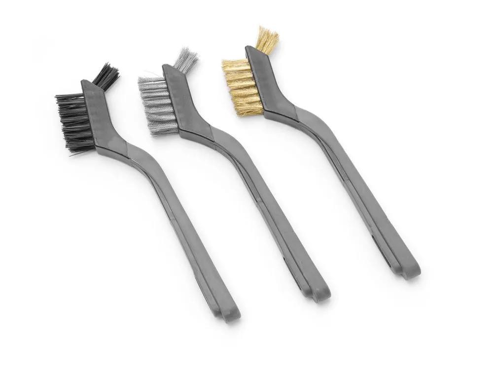 Smalle metalen borstel - 178 mm - Set van 3