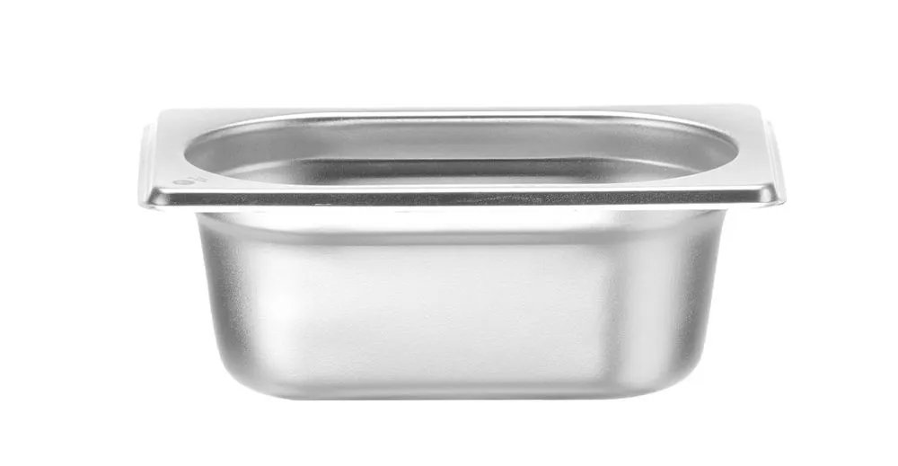 Gastronormbak GN 1/9 RVS - Diepte 65 mm - 0,6 L