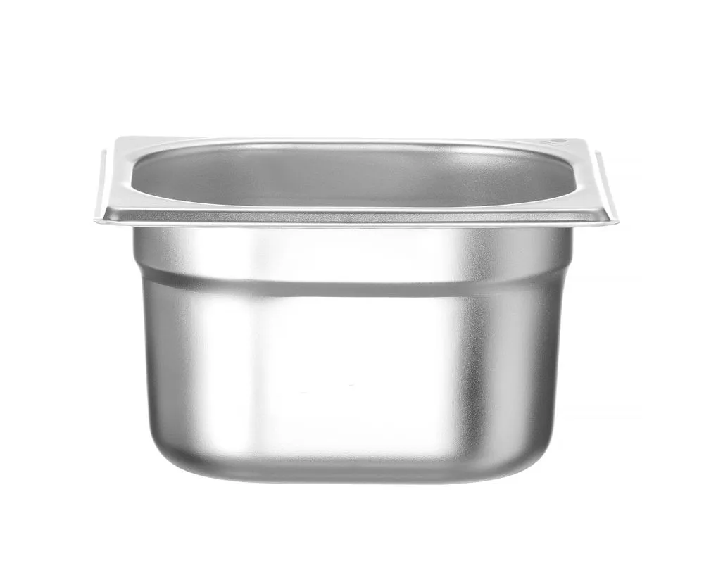 Gastronormbak GN 1/6 RVS - Diepte 100 mm - 1,6 L
