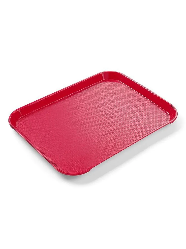 Rechthoekig dienblad voor fastfood - Klein model 265 x 345 mm - Rood