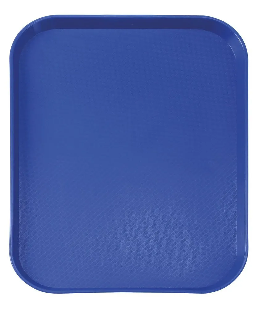 Rechthoekig dienblad voor fastfood - Klein model 265 x 345 mm - Blauw