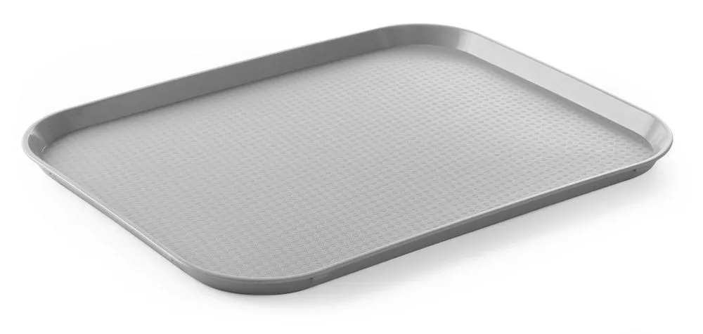 Rechthoekig dienblad FastFood - Groot model 450 x 350 mm - Grijs