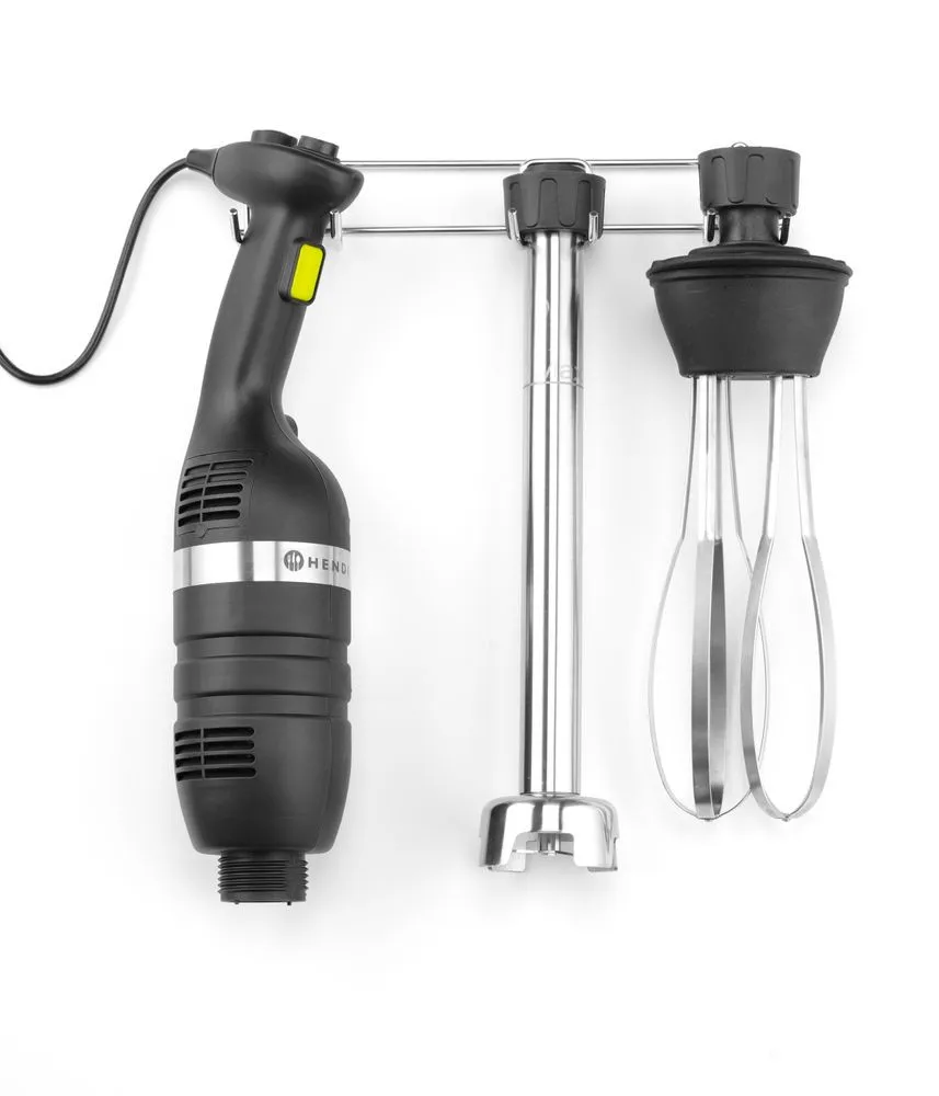 Staafmixer met klopper en wandhouder