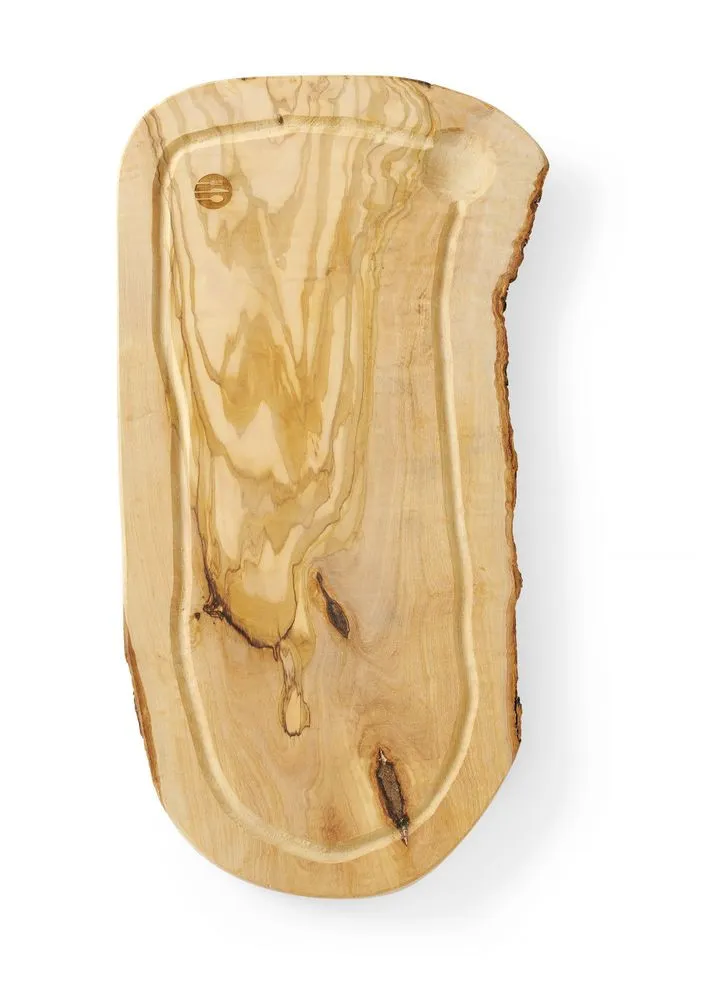 Snijplank met goot van olijfhout - 400 x 250 mm