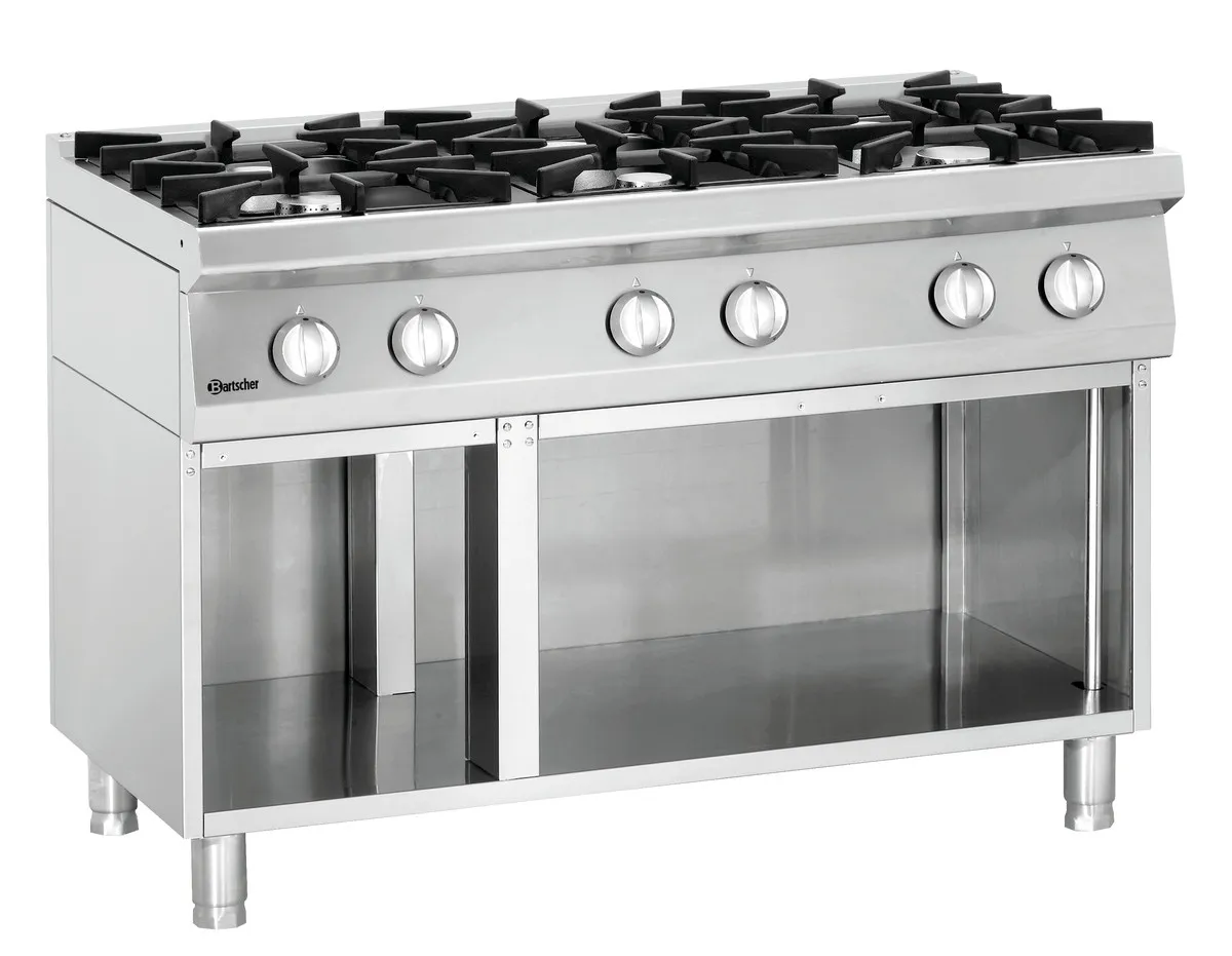 Fornuis Serie 700 - 6 open branders