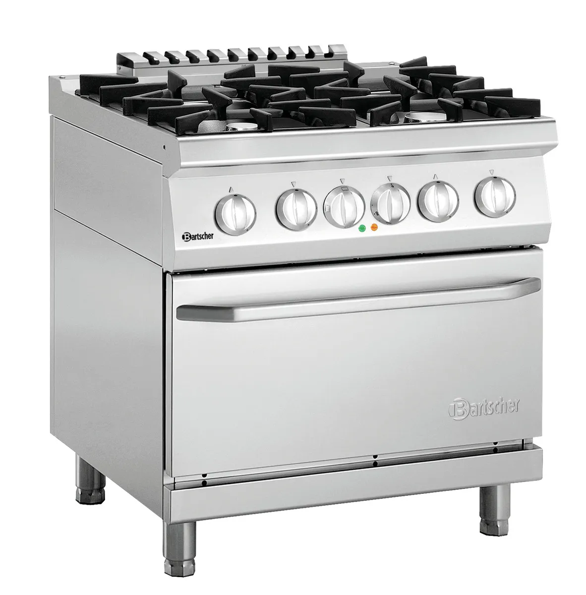 Fornuis Serie 700 - 4 branders & Elektrische oven GN2/1