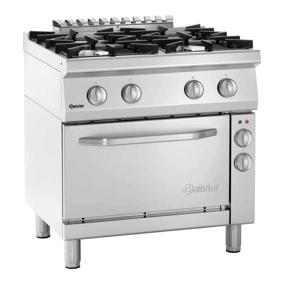 Fornuis Serie 700 - 4 branders & Oven GN1/1