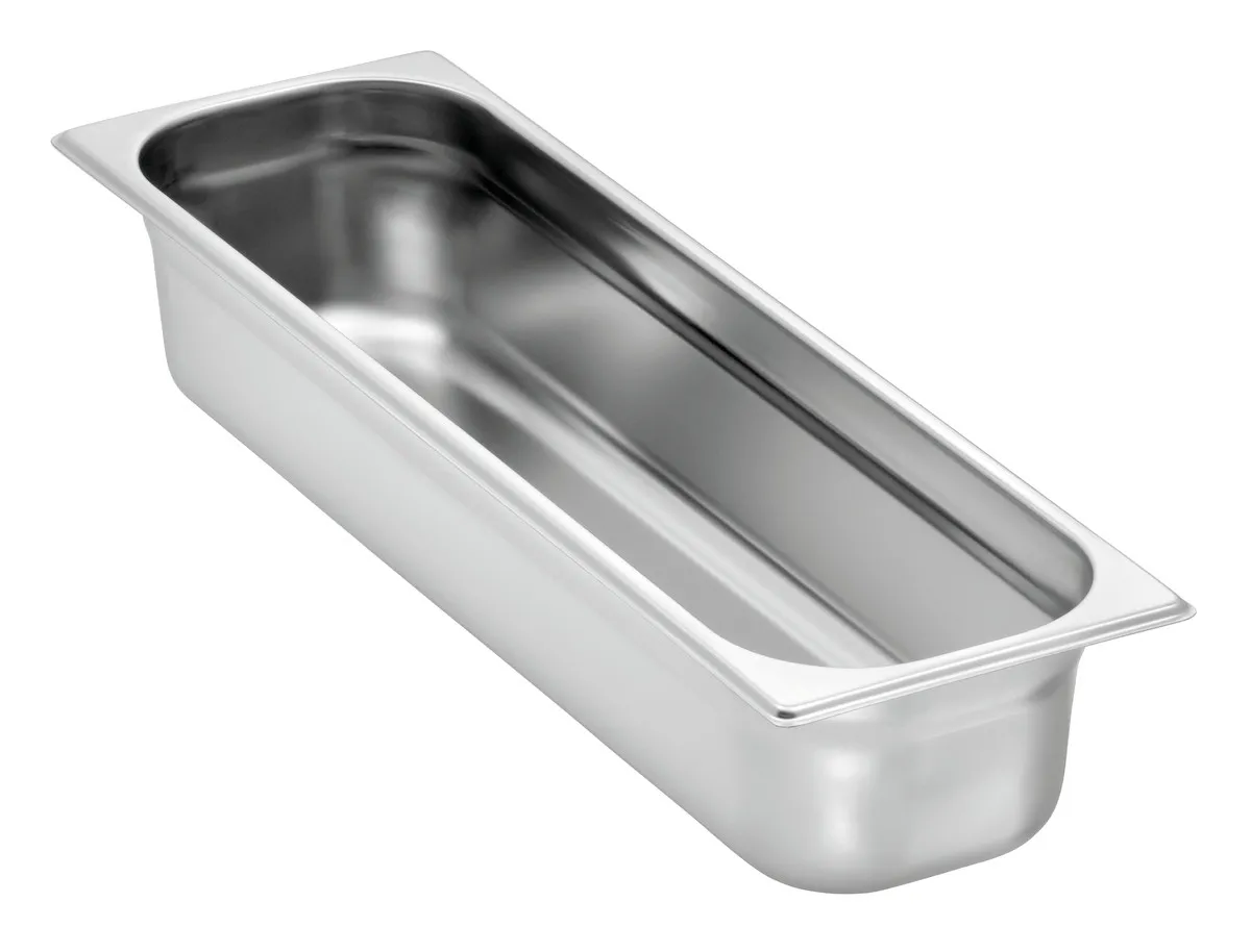 Bak Gastro GN 2/4 Roestvrij staal - Diepte 100 mm - 6 L