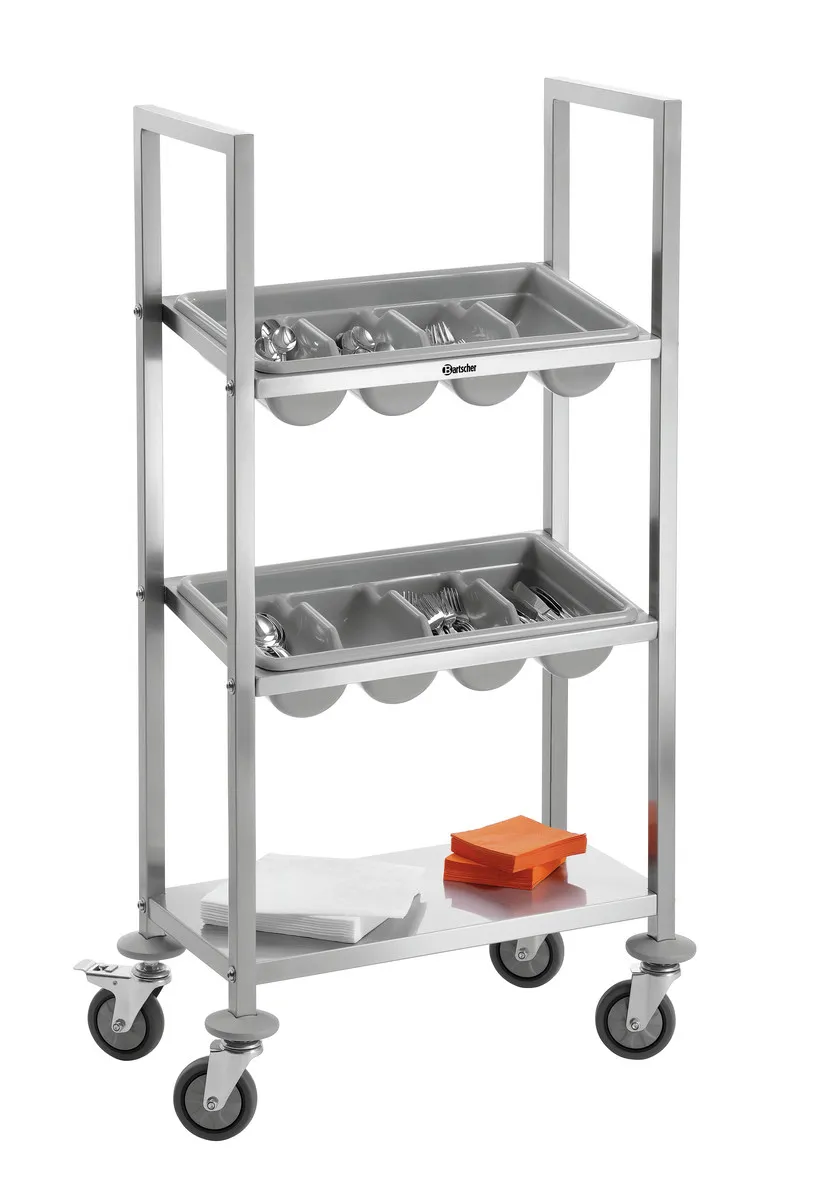 Bestekwagen van roestvrij staal