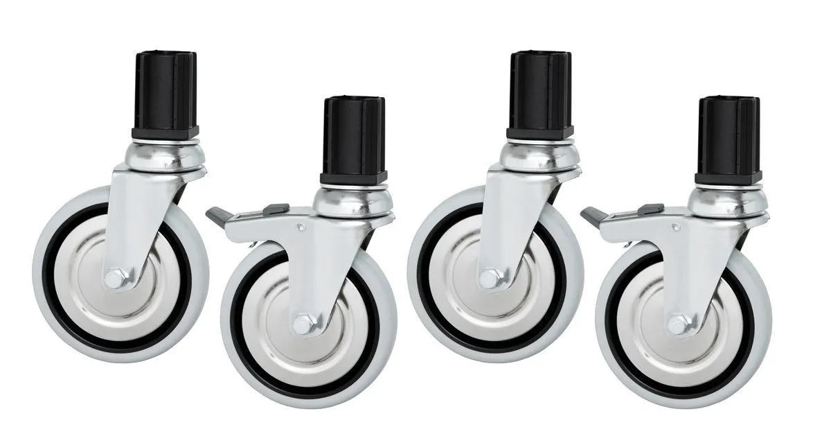 Wielen voor RVS Tafel - Set van 4