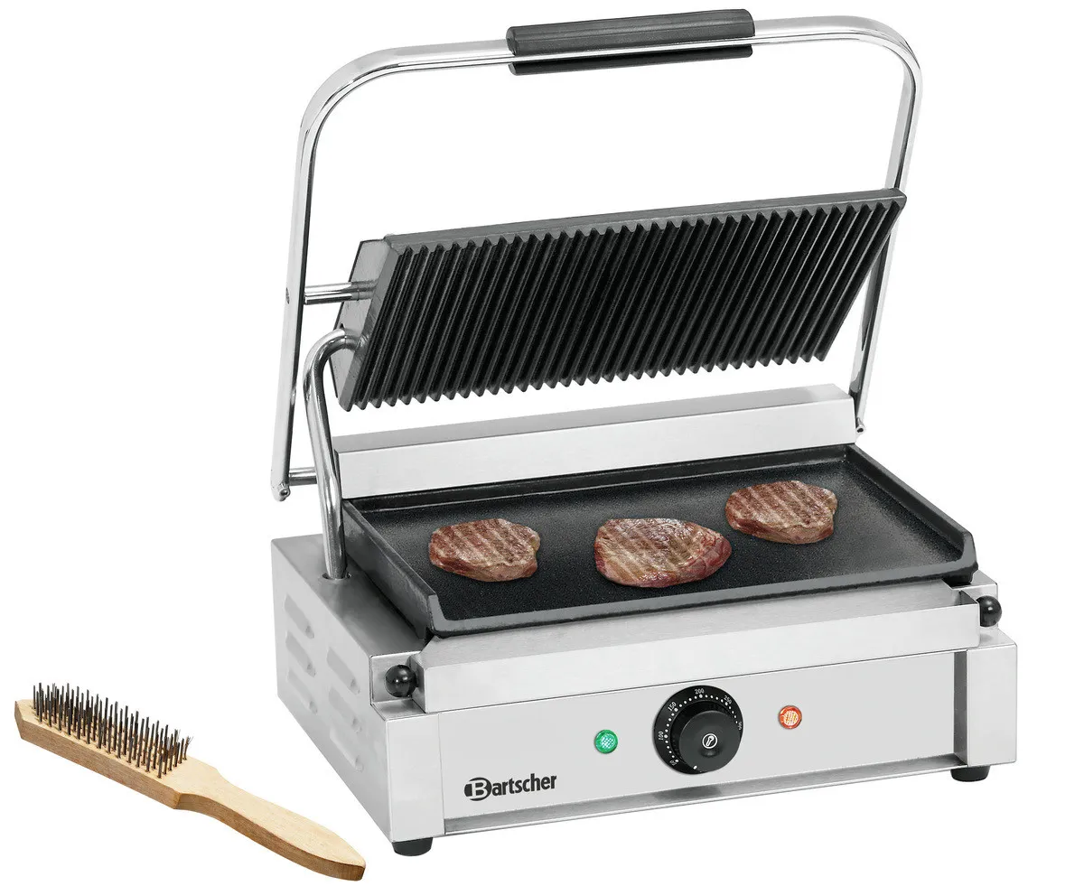 Grill Panini Contact - Gladde en Geribbelde Platen