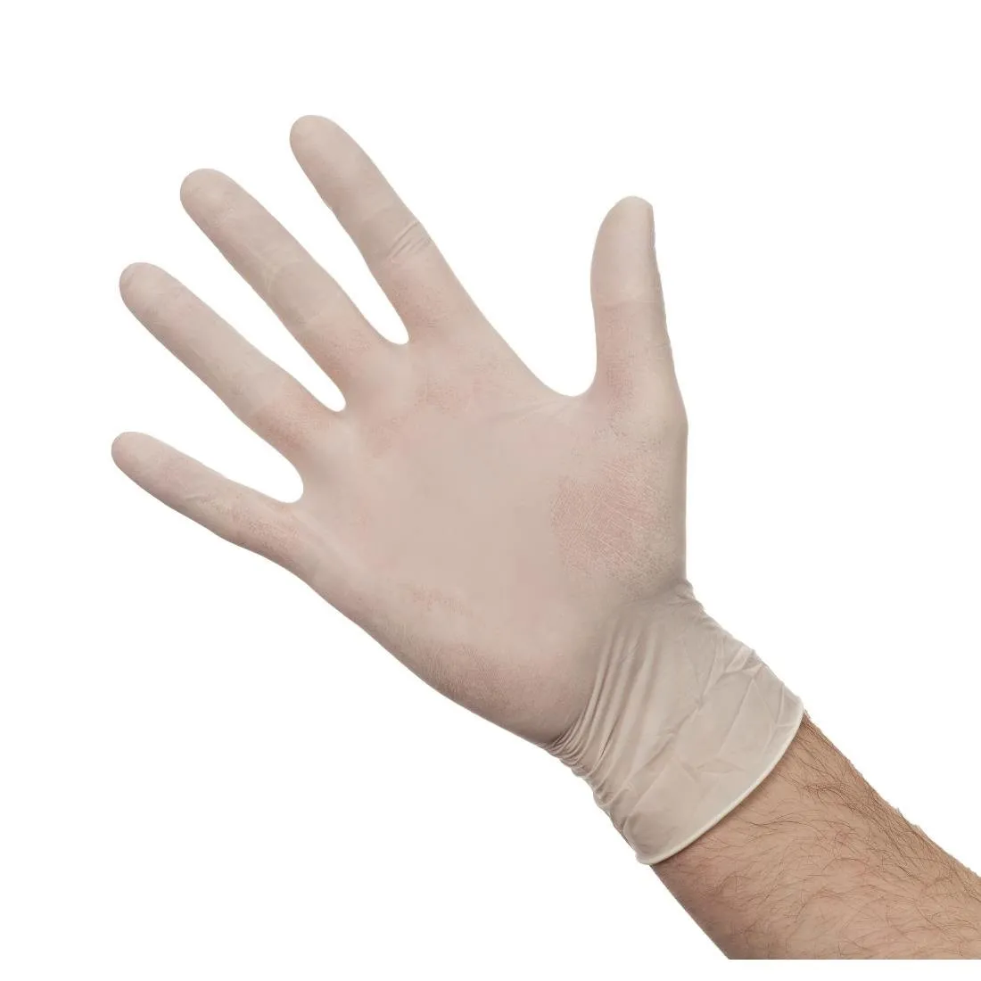 Gepoederde latex handschoenen - Maat L - Pak van 100