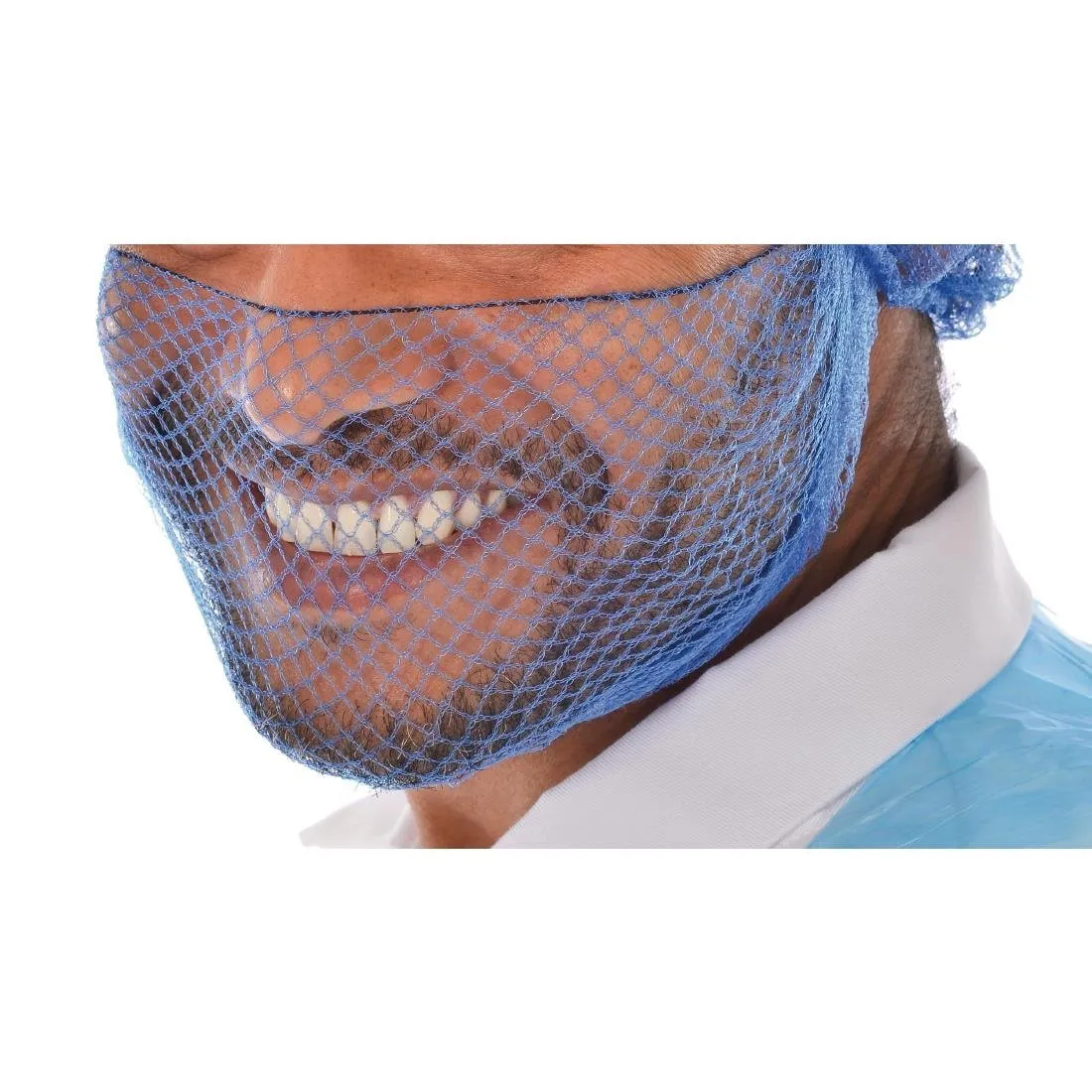 Blauwe baardnetten - One size - Set van 50