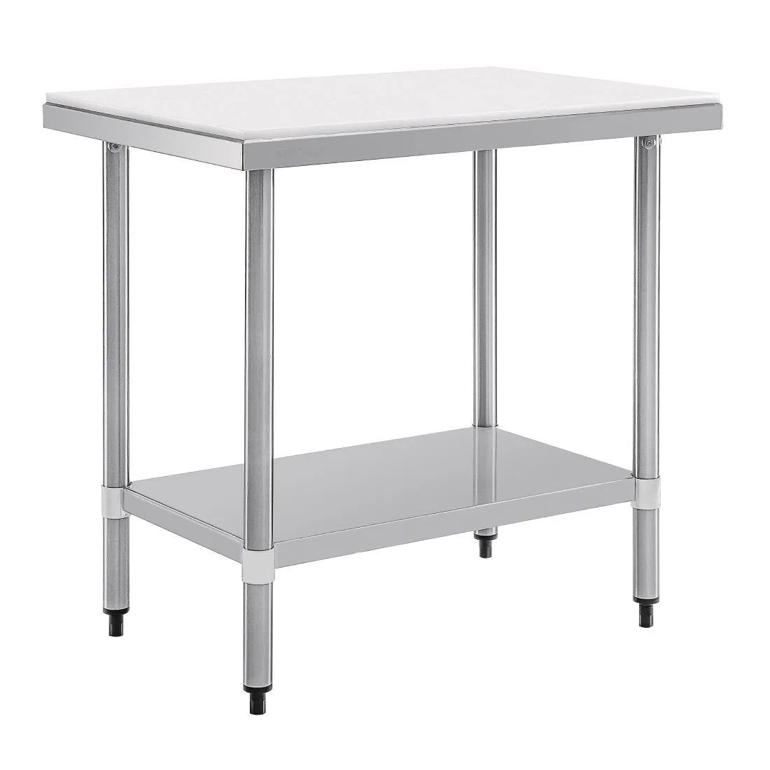 Snijtafel van roestvrij staal en polyethyleen - L 900 mm
