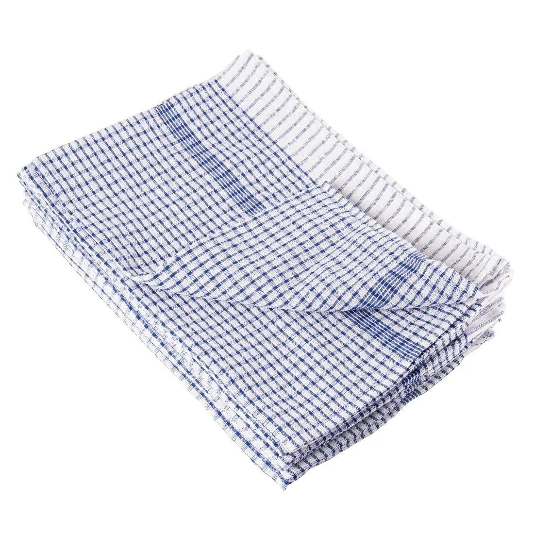Keukendoek Blauw van Polycotton - Set van 10