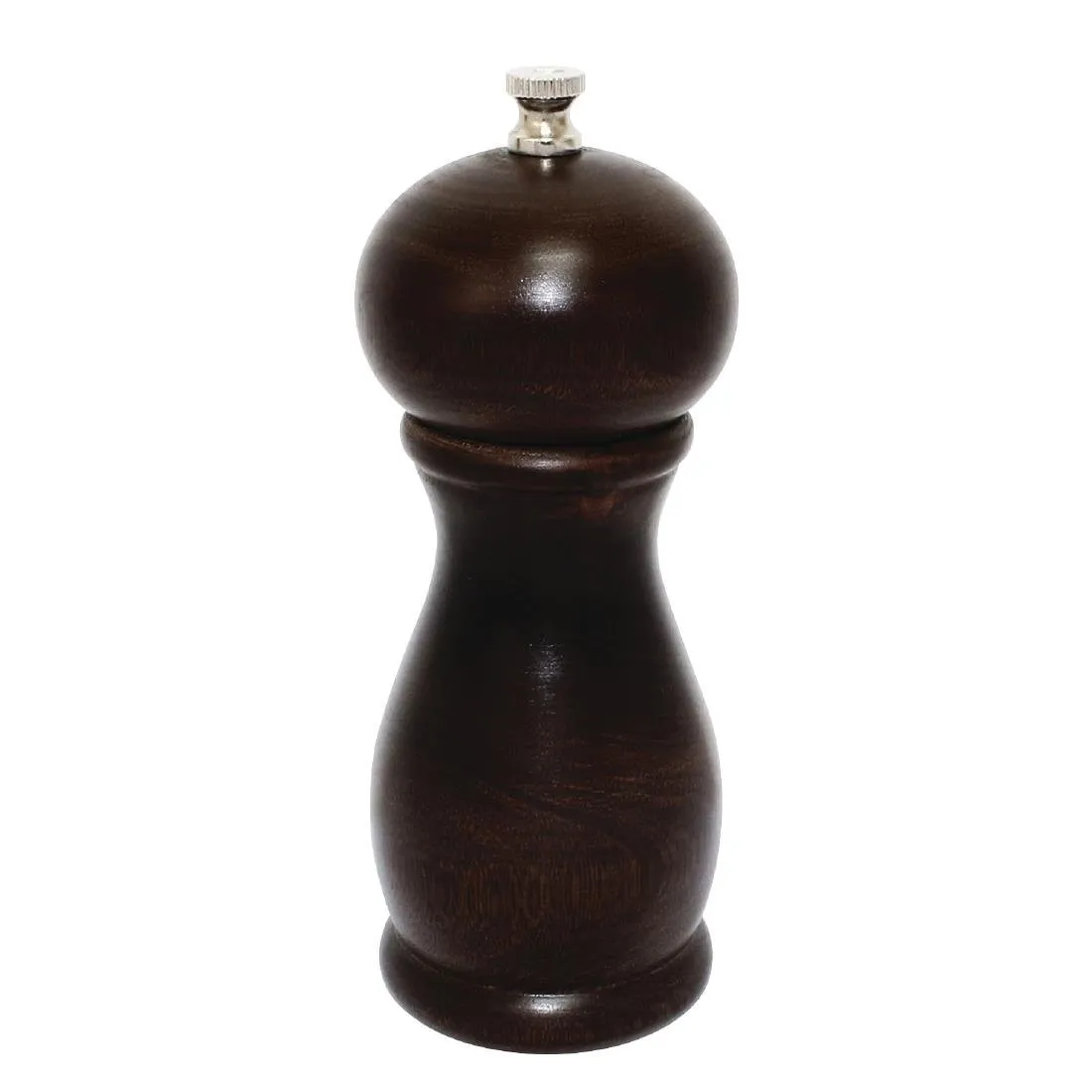 Zout- en pepermolen donker hout - H 153 mm