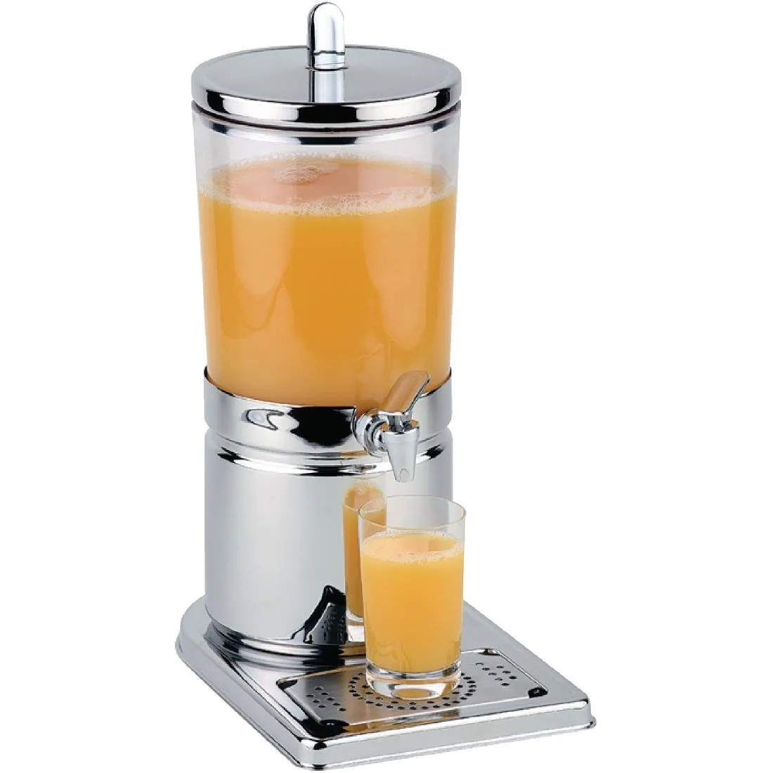 Sapdispenser van acryl en roestvrij staal - 4 L