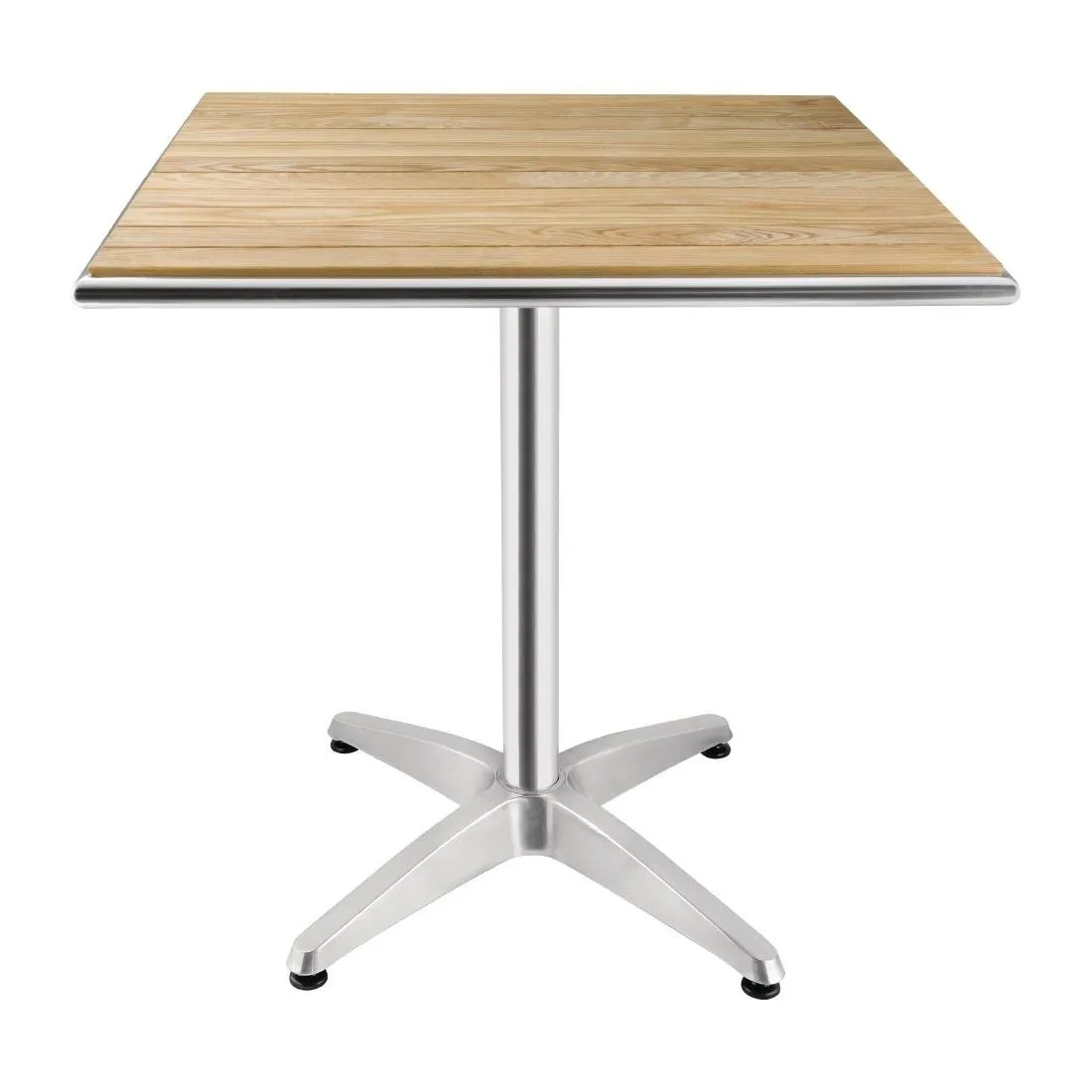 Vierkante tafel van essen - 700 x 700 mm