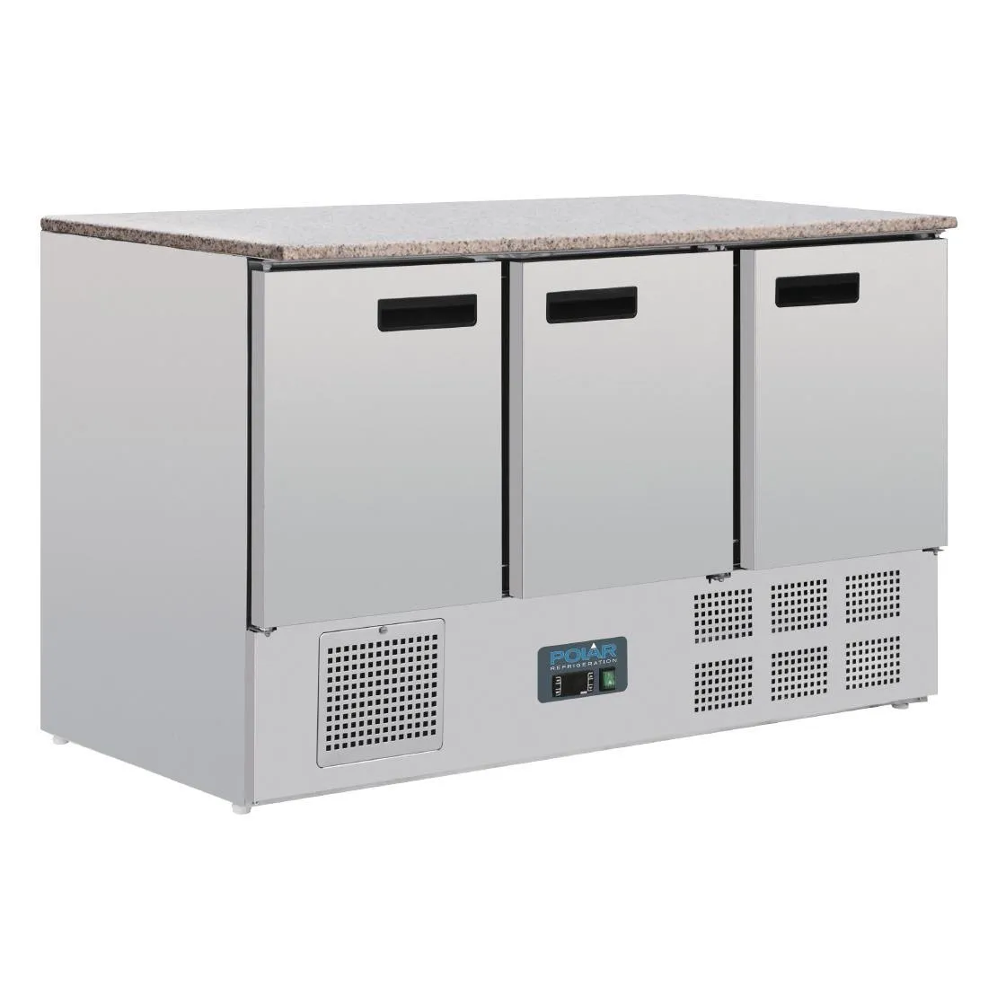 Gekoelde werkbank met marmeren werkblad - 368 L
