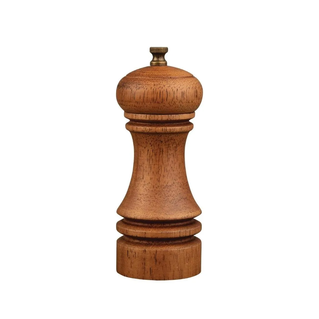 Zout- en pepermolen van hout met verouderd effect - H 150 mm