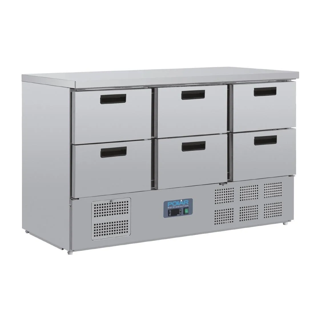 Gekoelde RVS werkbank - 6 x GN 1/1