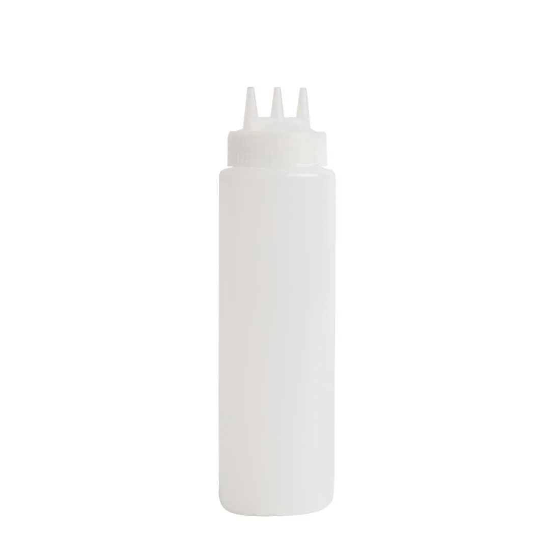 Doorzichtige flexibele fles met 3 tuiten - 681 ml