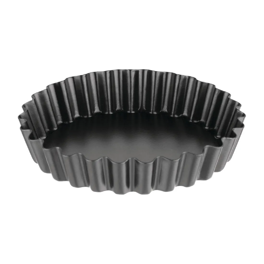 Taartvormpjes met antiaanbaklaag en verwijderbare bodem - ø 10 cm - Set van 3