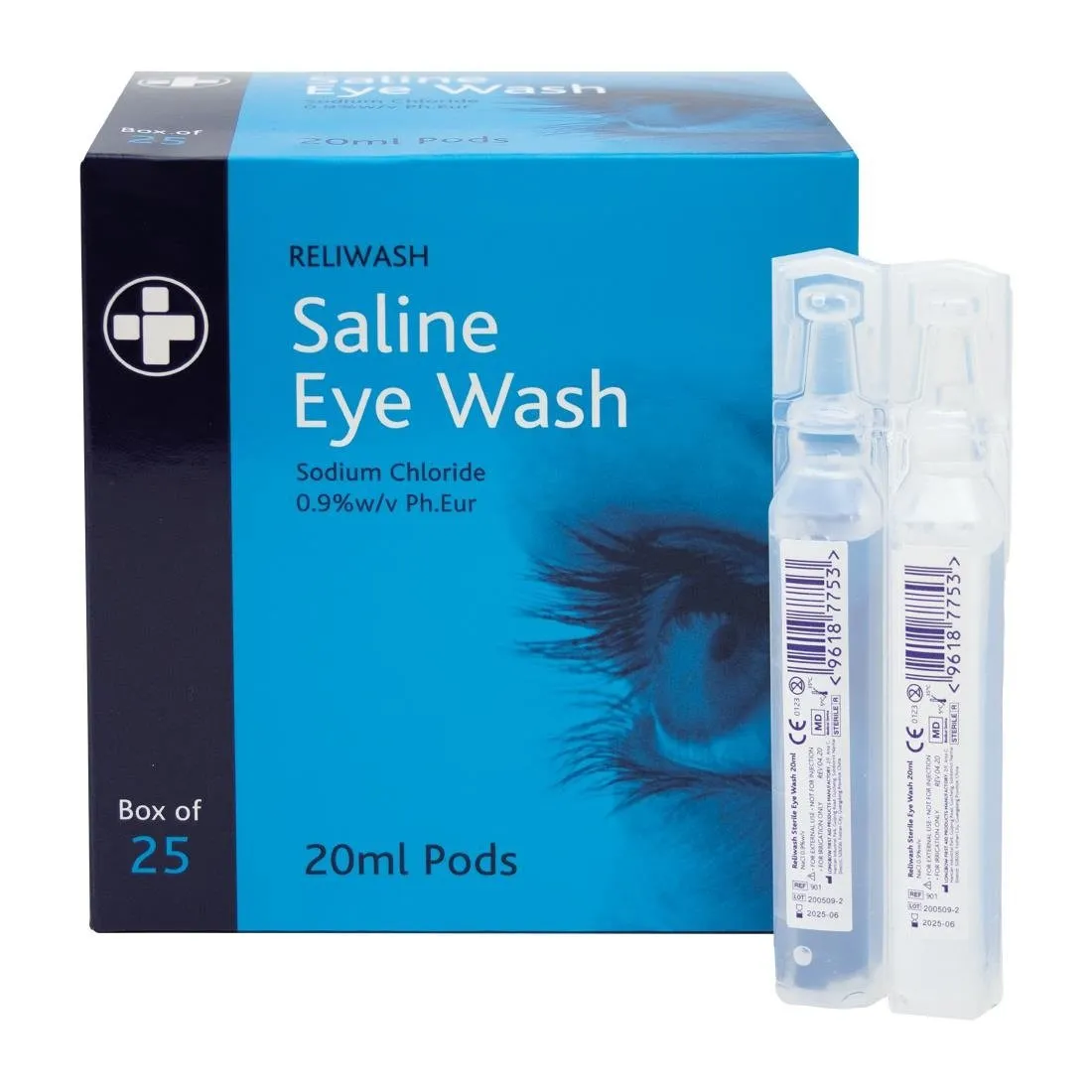 Oogdruppels Steriel Zoutoplossing 20 ml - Set van 25