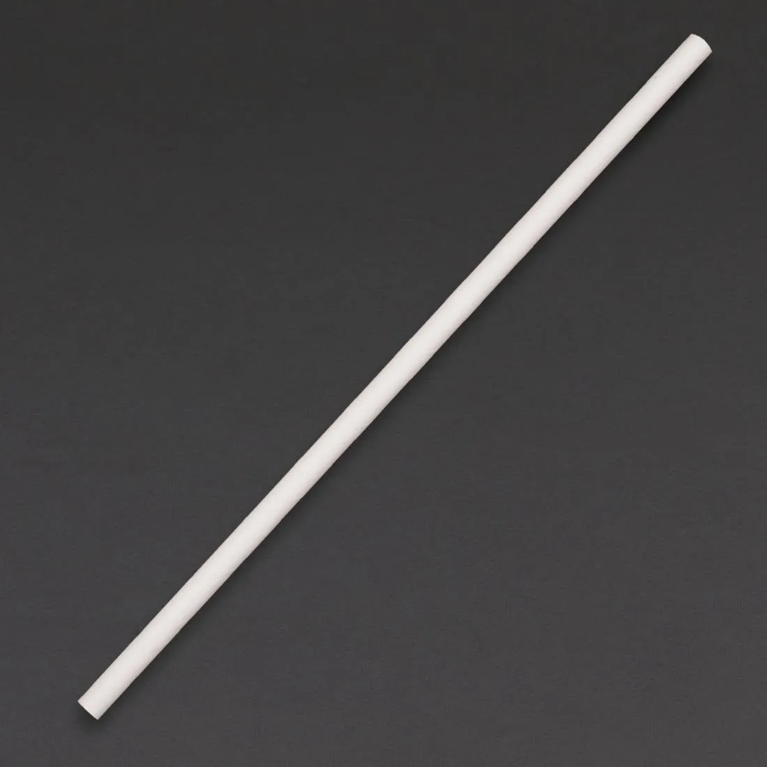 Composteerbare witte papieren rietjes - L 210 mm - Set van 250