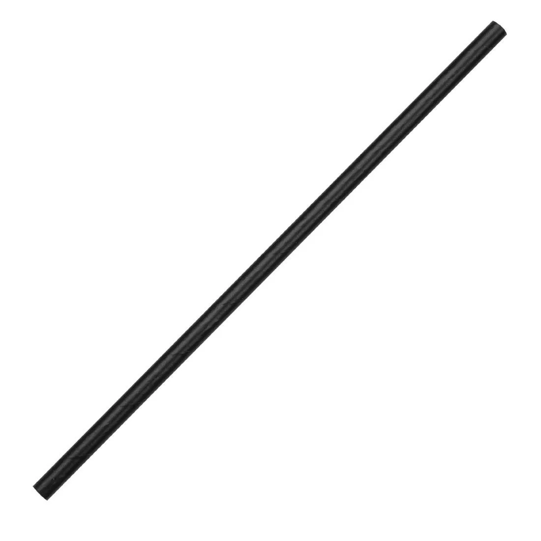 Zwarte composteerbare papieren rietjes - L 210 mm - Set van 250