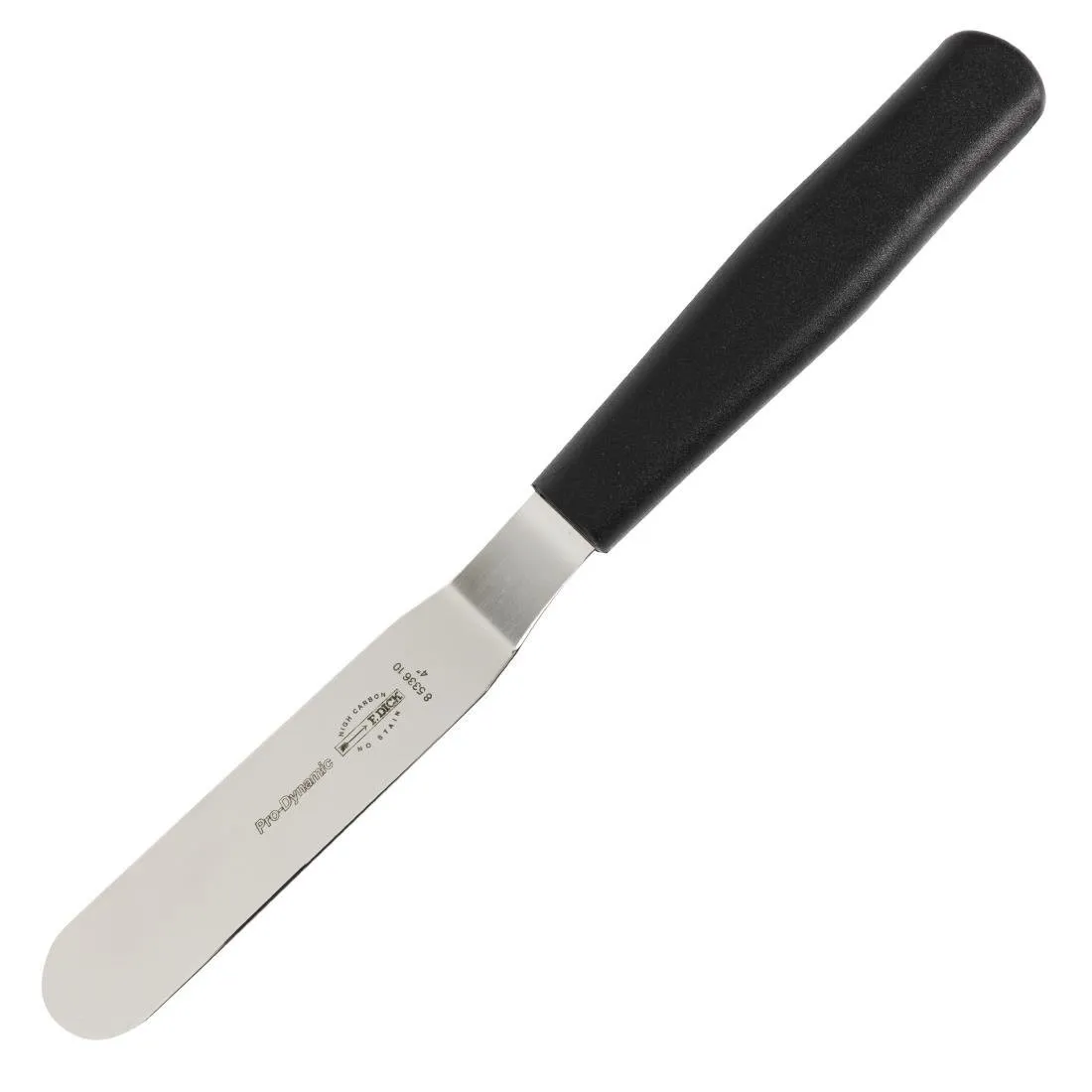 Gebogen roestvrijstalen spatel - 10 cm